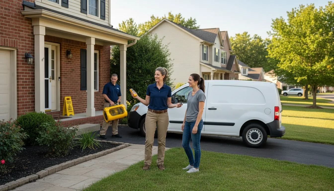 Water restoration image for Dehumidification And Cleanup Services in Grafton, OH